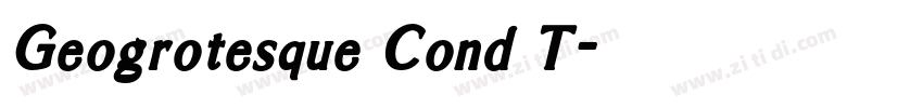 Geogrotesque Cond T字体转换
